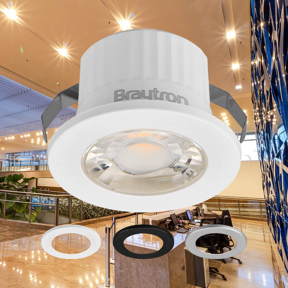 Мини вградна спот светилка 3W 3CCT IP54