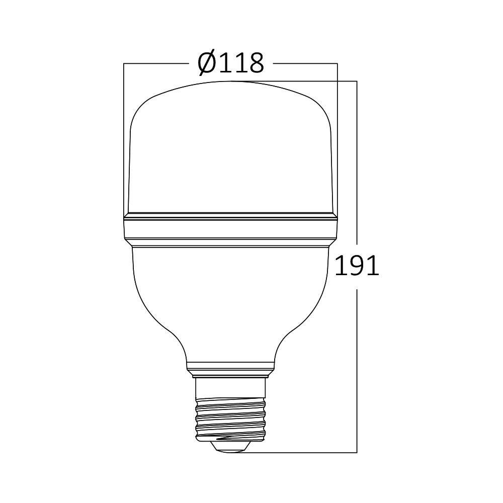 ЛЕД сијалица Е27 40W 6500K