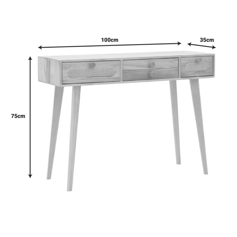FINIAN - Дрвена Комода 100x35x75