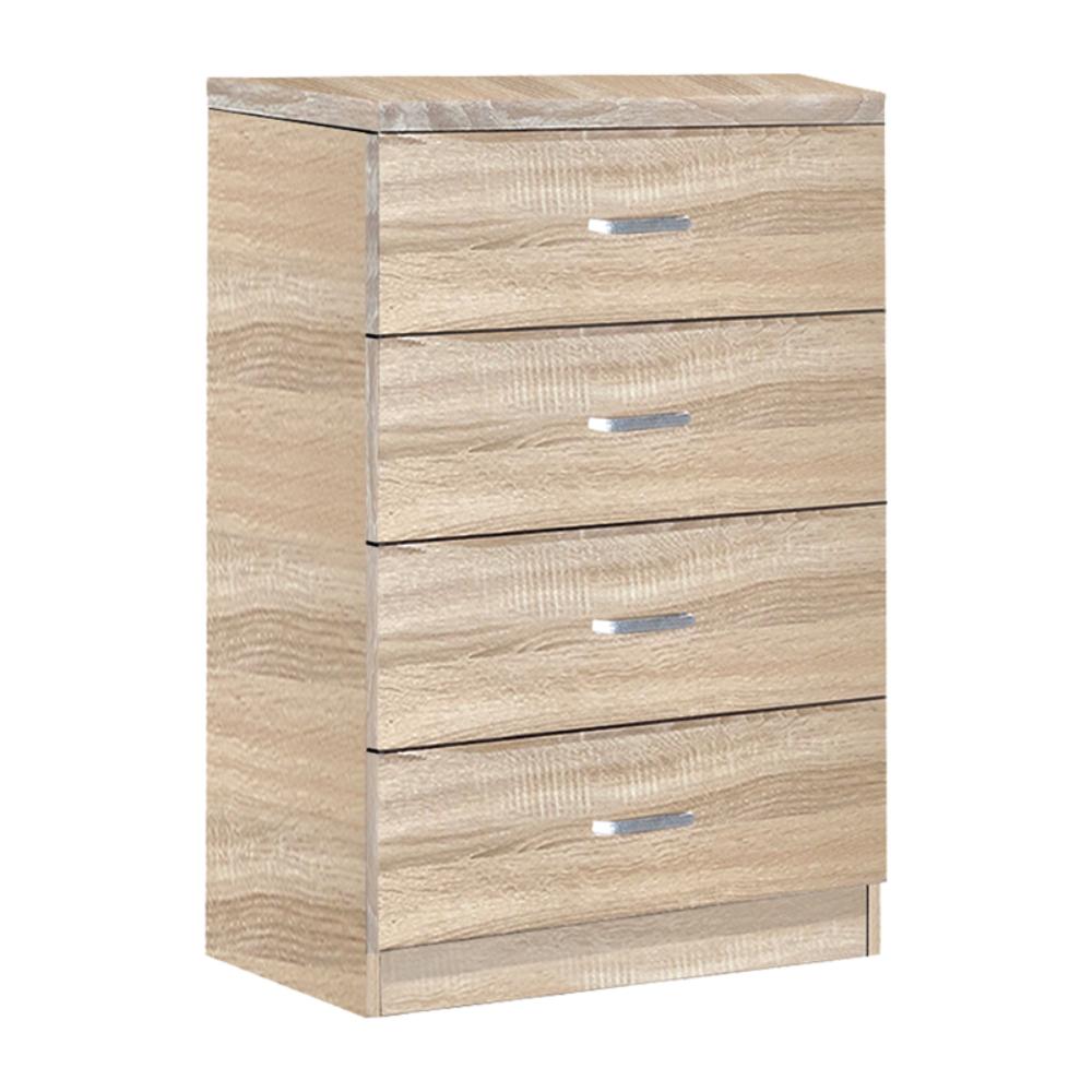 KILLIAN - Дрвена Комода со 4 Фиоки  80x40x80