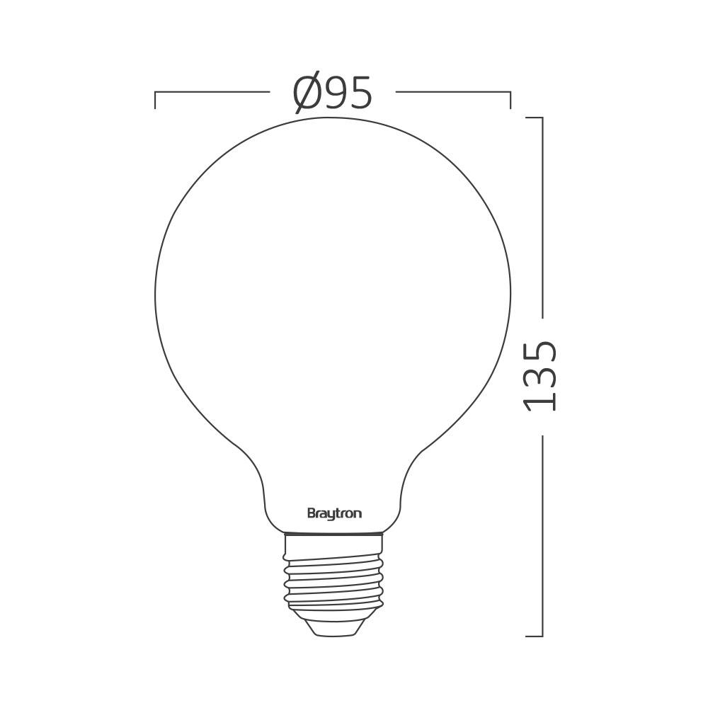 ЛЕД Сијалица Бела топка G95 7W 3000k