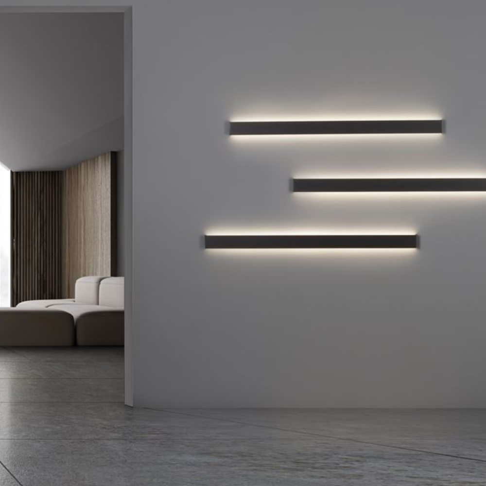 Seline • Црна LED Ѕидна Ламба 44w 120cm - 3000k