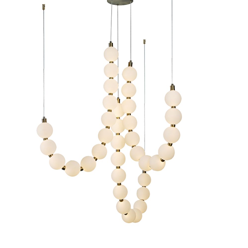 Perla - Златен Висечки LED Лустер 54w 3000k