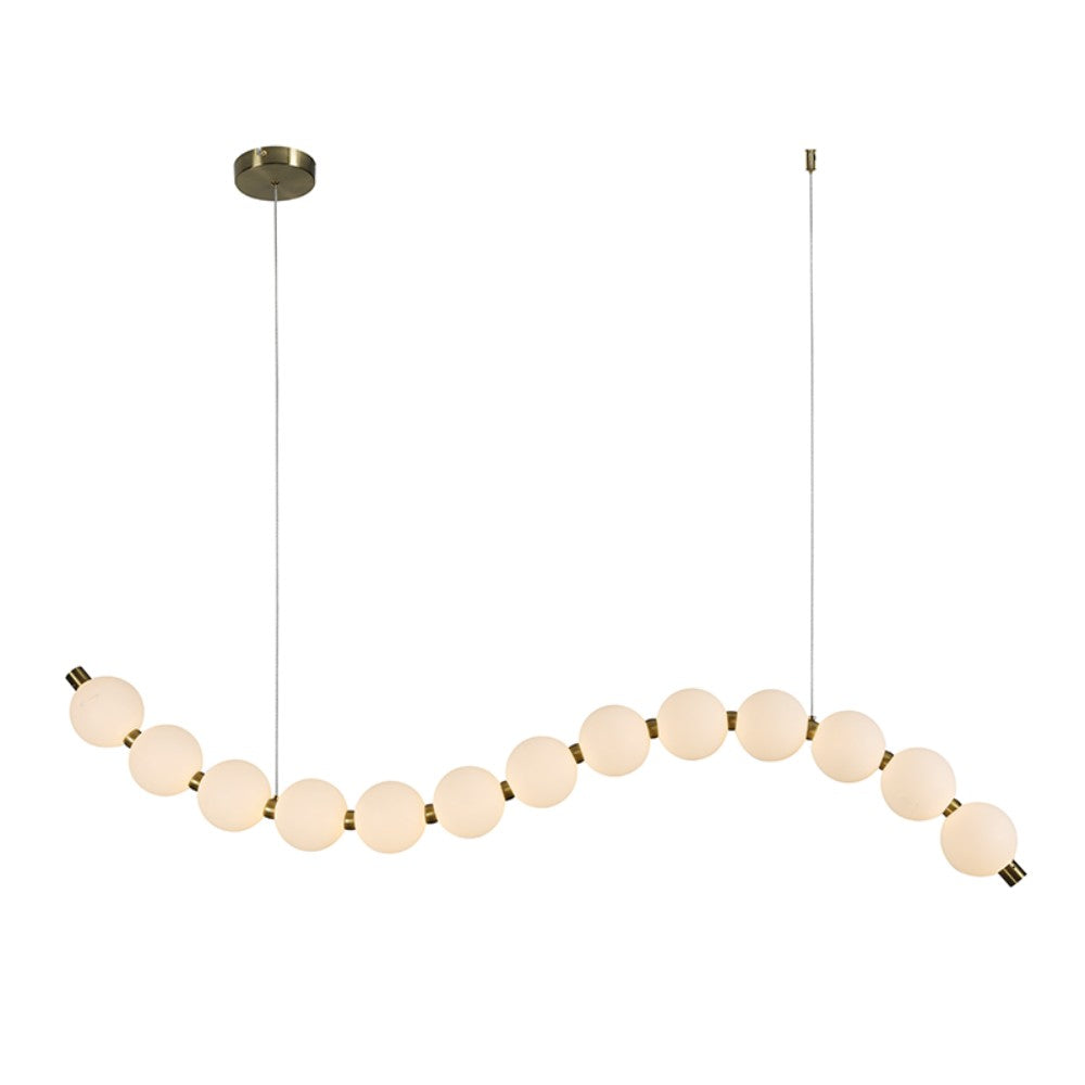 Perla - Златен Линиски LED Лустер 20w 3000k