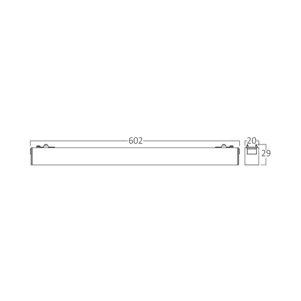 Слим магнетна светилка лента 18w 4000k 60cm