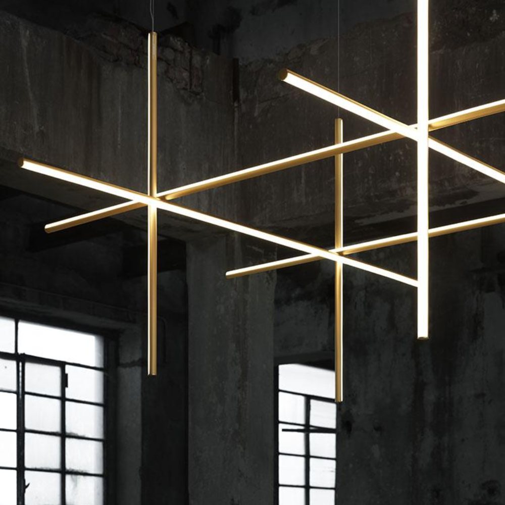 Oscar - Златен Висечки лустер LED 3000k 110w