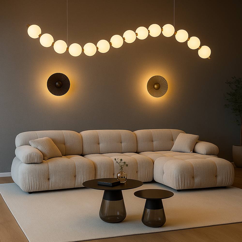 Perla - Златен Линиски LED Лустер 20w 3000k