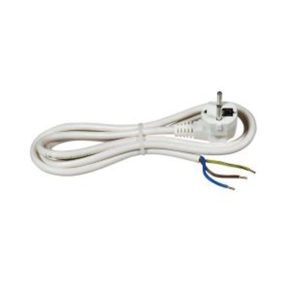 Поврзувачки кабел со PVC обвивка - 1.5m бел 3G1.5 | Commel