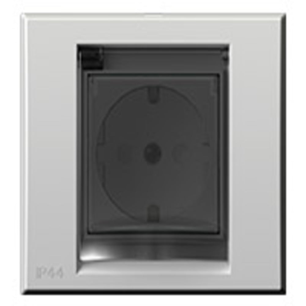 Шуко Приклучок со Капак 2P+E 16AX 250V - бел