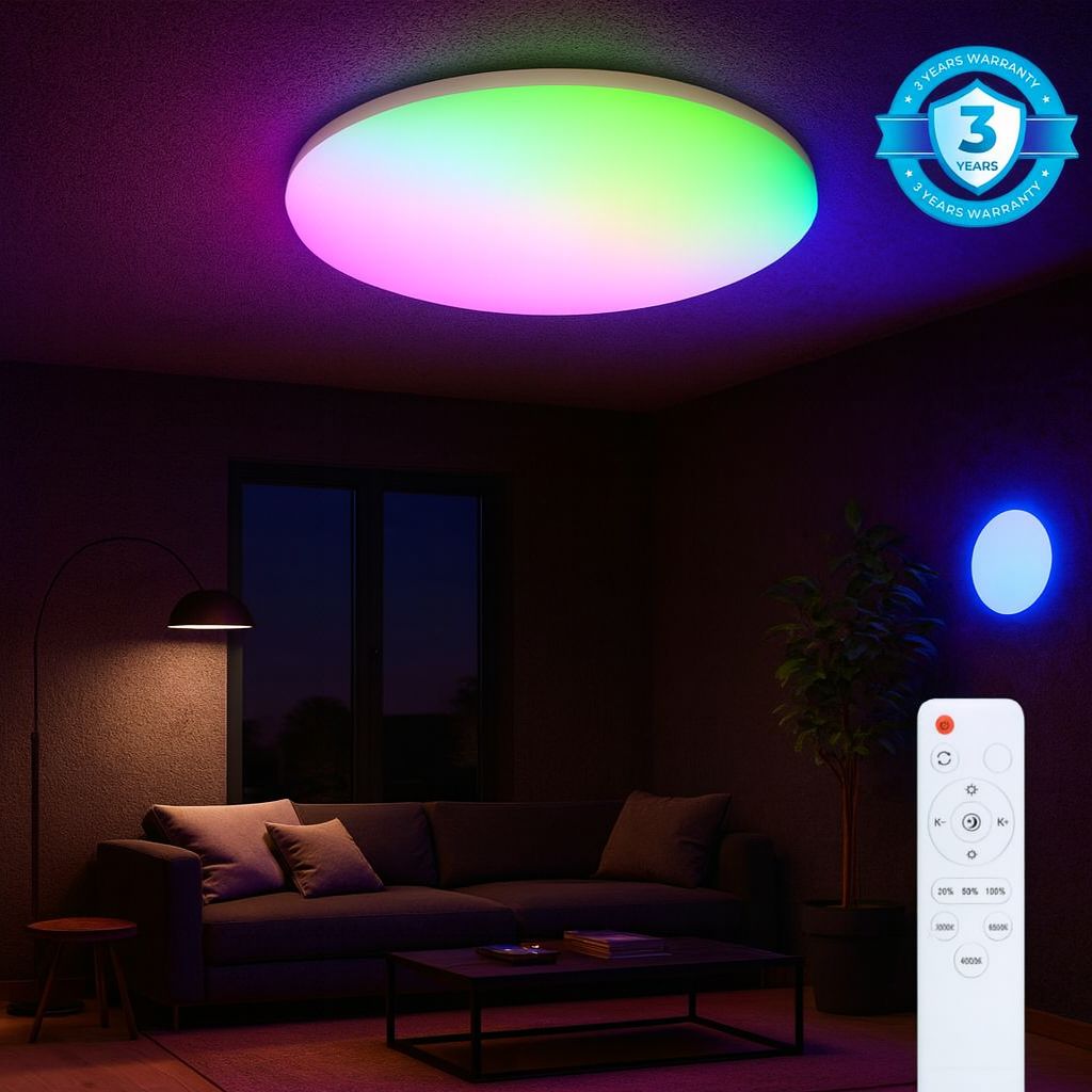 Disco - RGB ЛЕД Плафонерка 40w (3000k-6500k) Ф50cm